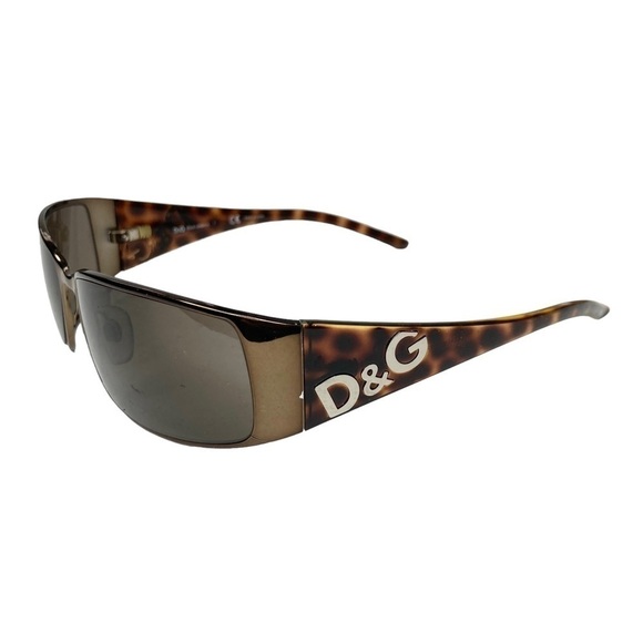 Dolce & Gabbana Tortoise Gloss & Silver DG6010 Non-RX Sunglasses & Travel Case - Picture 3 of 15